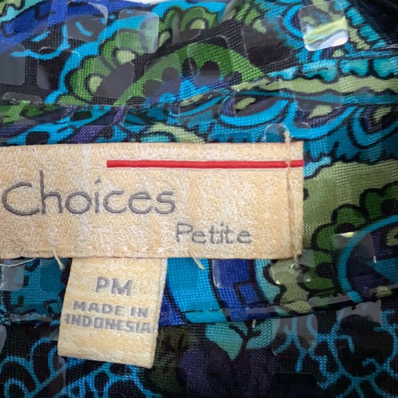 CHOICES cute paisley design jacket! PM - Picture 4 of 8